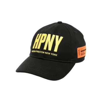 HERON PRESTON Polyester Cotton Baseball Caps Men's Black