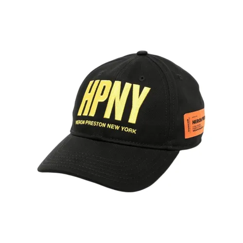 HERON PRESTON Polyester Cotton Baseball Caps Men's Black