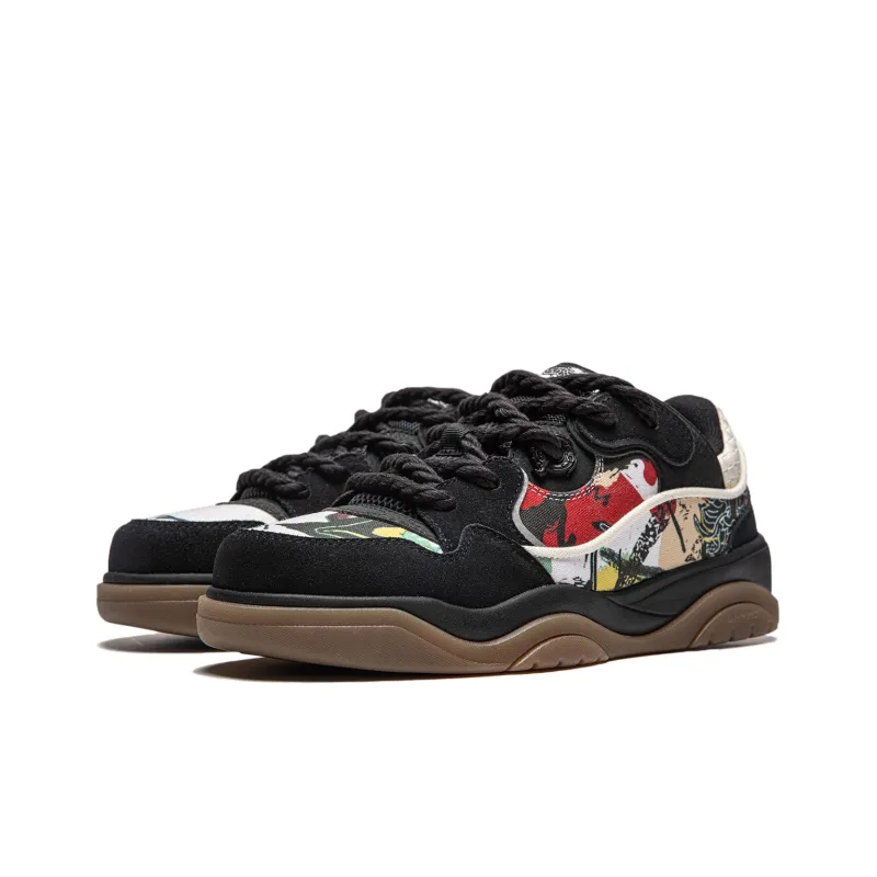 LiNing Zhi Cheng 2.0 Snake Low Top Skateboard Shoes Unisex Black-2
