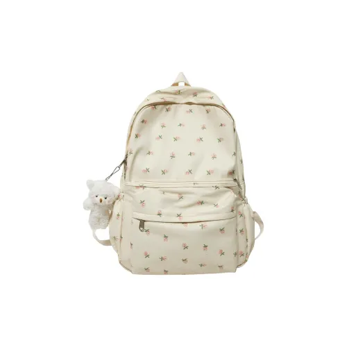 Banyanu Nylon Backpack Regular Women's Ecru