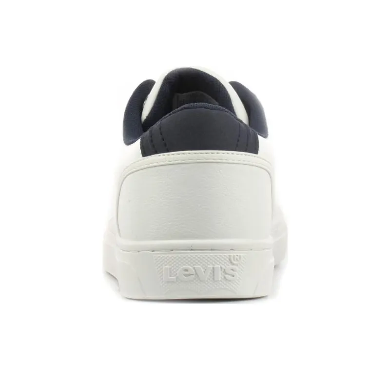 Levi's Cushioning, Wear Resistant Low Top Casual Shoes Men's White-3