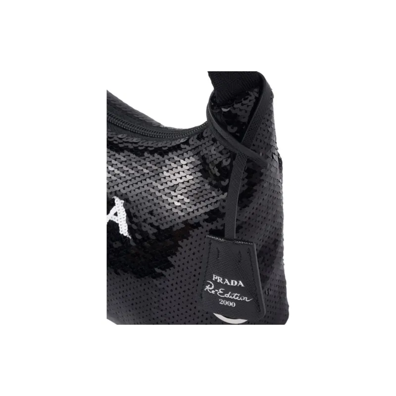 PRADA Nylon Hobo Bag, Shoulder Bag, Handbag Women's-4
