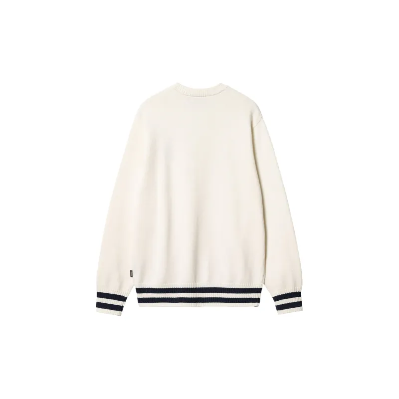 Carhartt WIP SS24 Cambridge Sweater Knitwear Men's Ecru-1