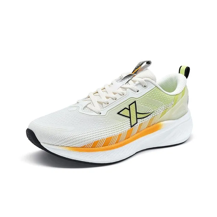 China Post x XTEP Durable Breathable Low Top Running Shoes Men's White Green-1