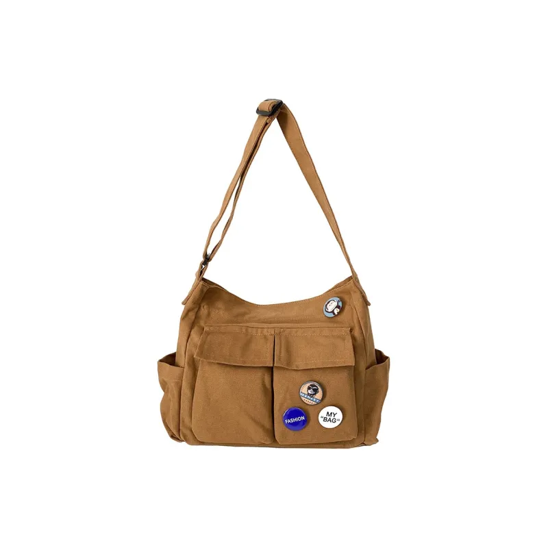 GEERDUN Canvas Bag, Crossbody Shoulder Bag Regular Women's White/Green/Black/Brown-9