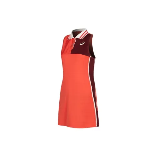 Asics Sleeveless Dresses Women's Red