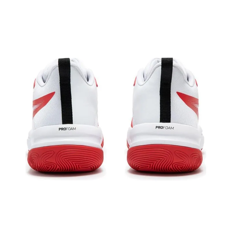 PUMA Genetics Slip Resistant Low Top Basketball Shoes Unisex White Red-6