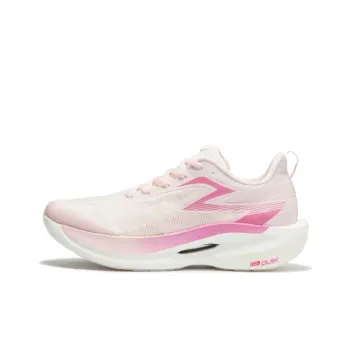361° Fly 2ET Cushioning Anti Slip Wear Resistant Breathability Low Top Running Shoes Unisex Pure White Pink