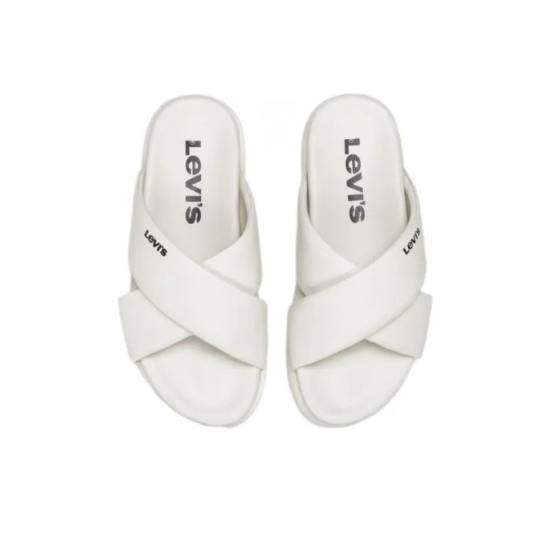 Levi's Slide Slippers Women's White-2