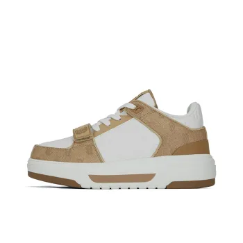 MLB Chunky Liner Low Top Skateboard Shoes Unisex Beige Yellow
