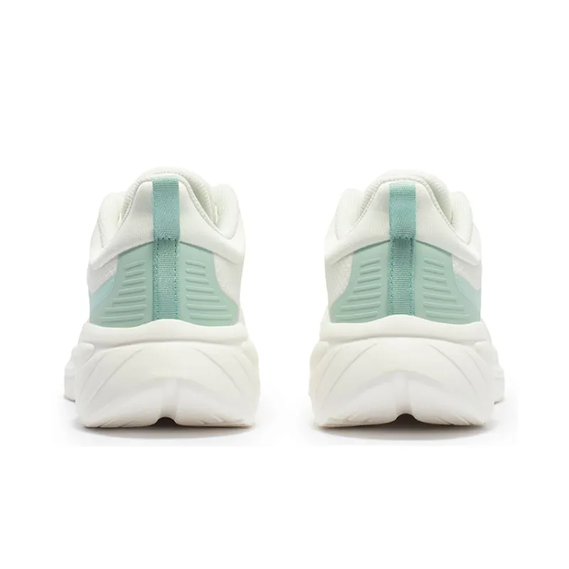 361° Shock Absorbers With Slip Resistant Features Low Top Sprint Running Shoes Women's White Green-3