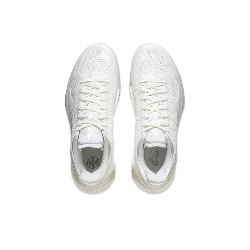 LiNing Blade 4V2 Cushioning Slip Resistant Support Lightweight Rebound Low Top Basketball Shoes Men's White-4