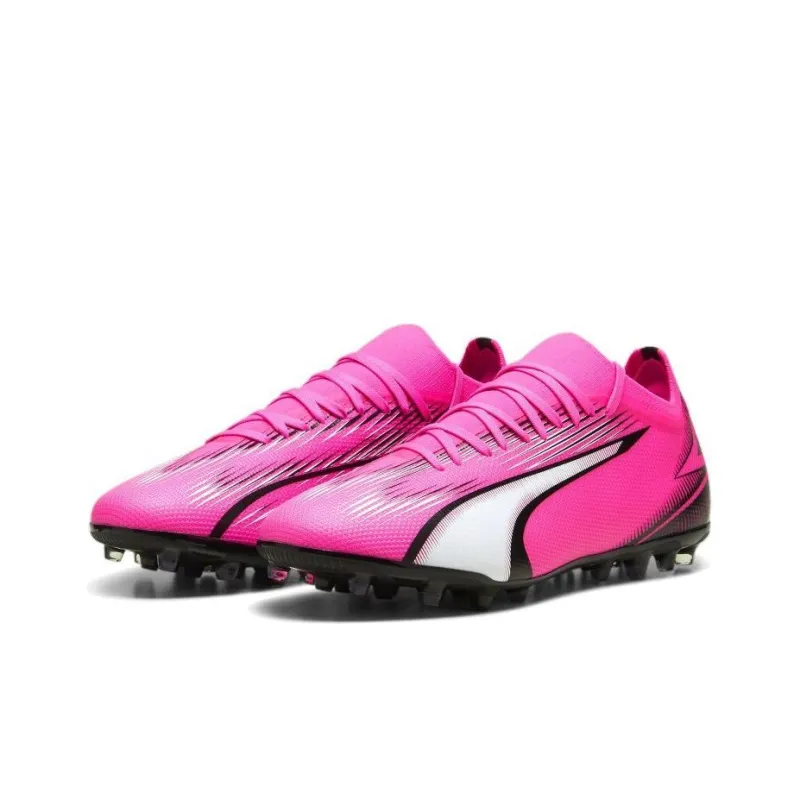 PUMA Ultra Match Mg Track Shoes 'Pink White Black'-3
