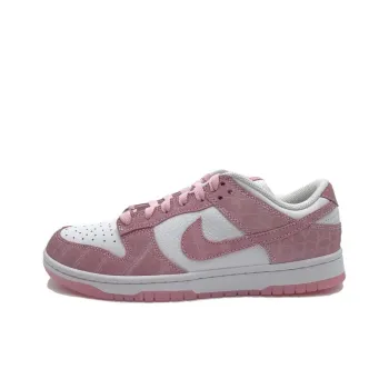 Nike Dunk Unlocked Anti Slip Wear Resistant Low Top Skateboard Shoes Men's Pink White