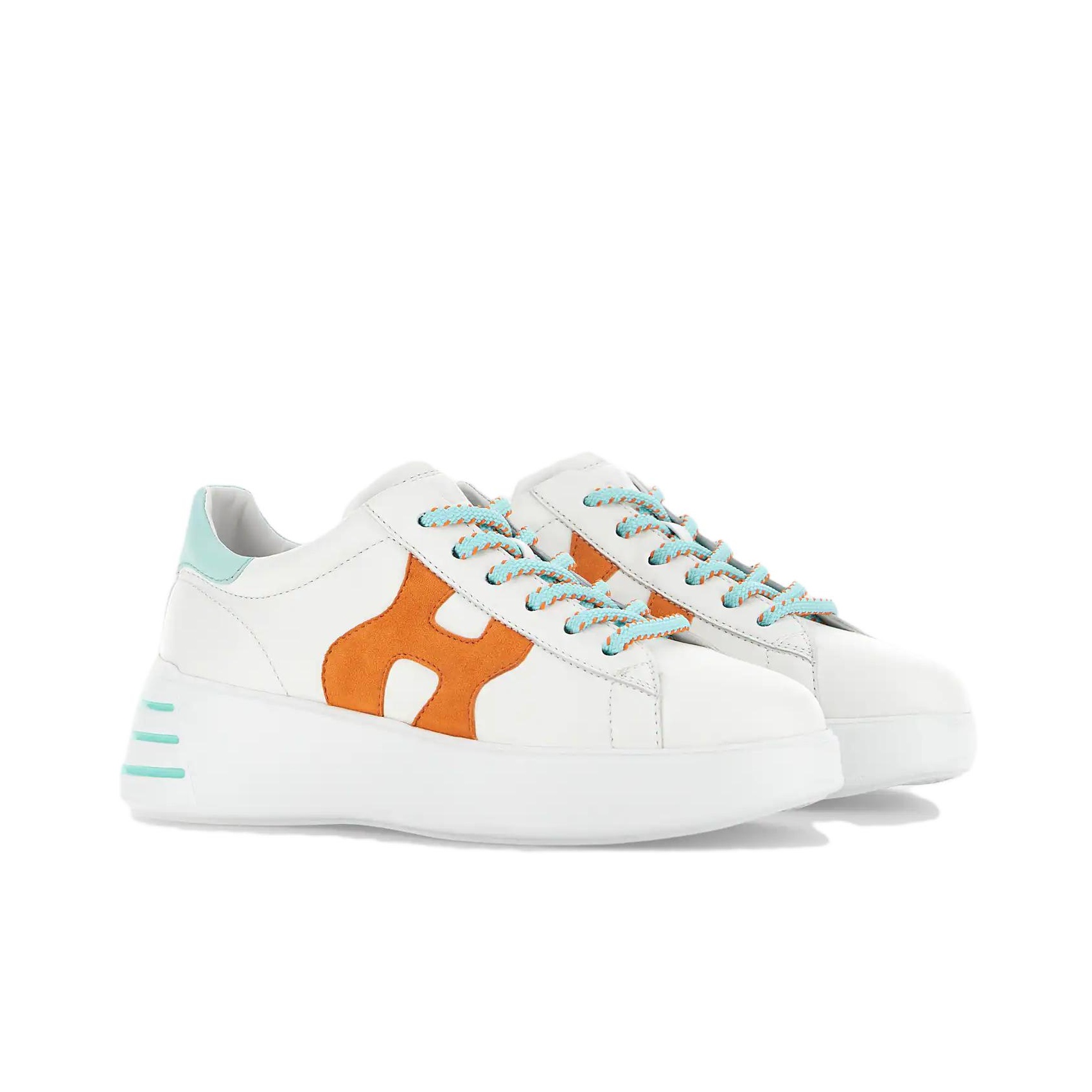 スニーカー HOGAN White nappa leather Hogan Rebel sneakers Rebel leather sneakers in white - Hogan | Mytheresa