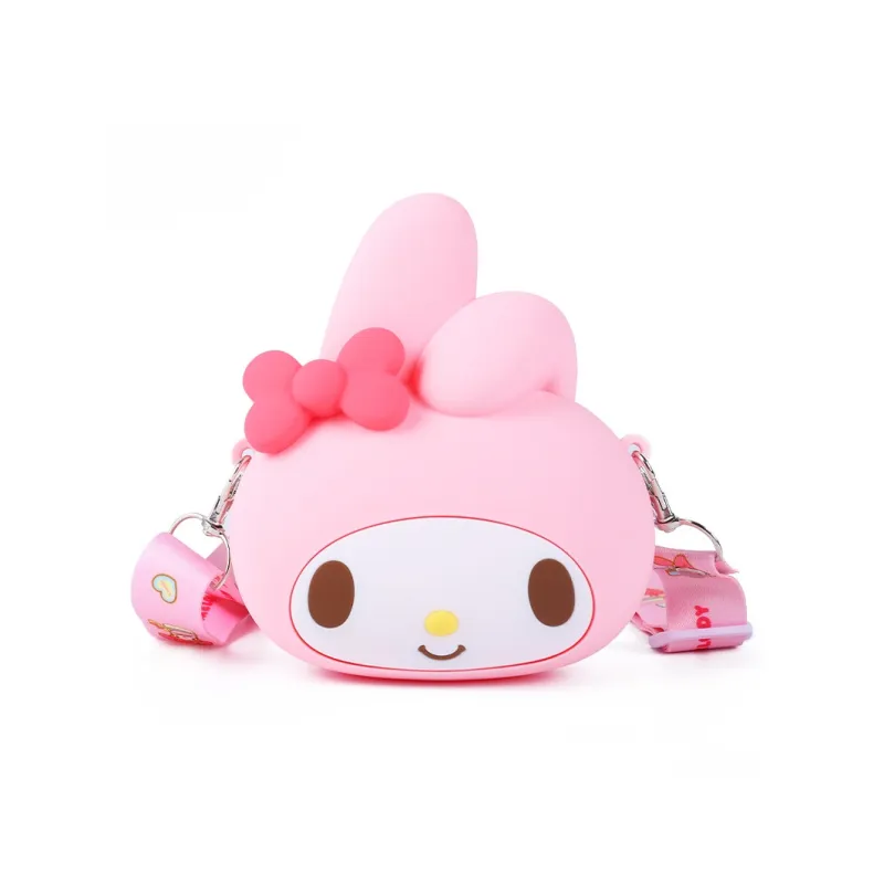 Sanrio Cinnamoroll Hello Kitty PVC Storage Shoulder Bag Small Size Unisex White/Black/Pink/Purple-6