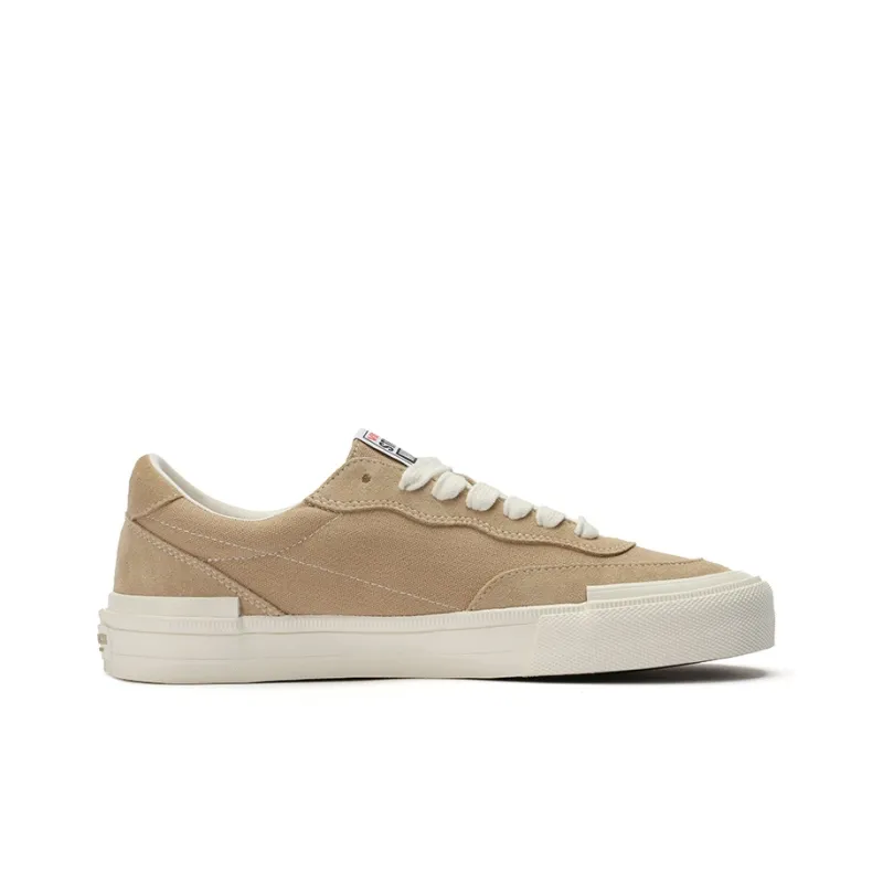 Vision Street Wear Flat Top Low Top Skateboard Shoes Unisex Milk Tea Brown-1