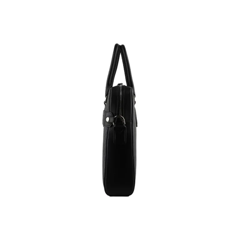 POURCHET Jacquard With Leather Shoulder Bag Crossbody Bag Handbag Regular Men's Black-2