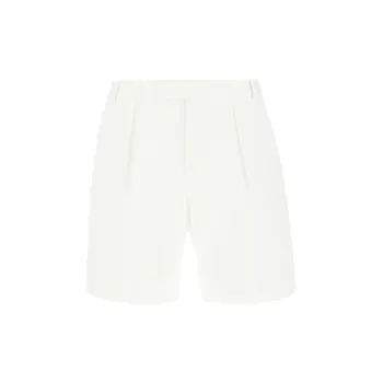 Alexander McQueen Pleat Detailed Bermuda Shorts