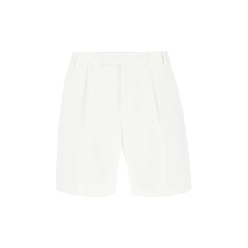 Alexander McQueen Pleat Detailed Bermuda Shorts-0
