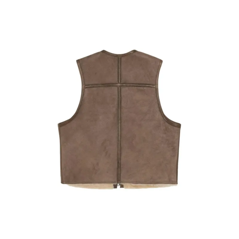 Stussy X Our Legacy Work Shop Reversible Shearling Vest-2