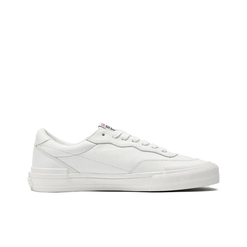 Vision Street Wear Flat Top White Sneakers Low Top Skateboard Shoes Unisex White-1