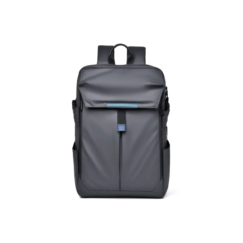 Deli Bear Nylon Laptop Backpack Regular Men's Blue/Gold/Gray/Black-7