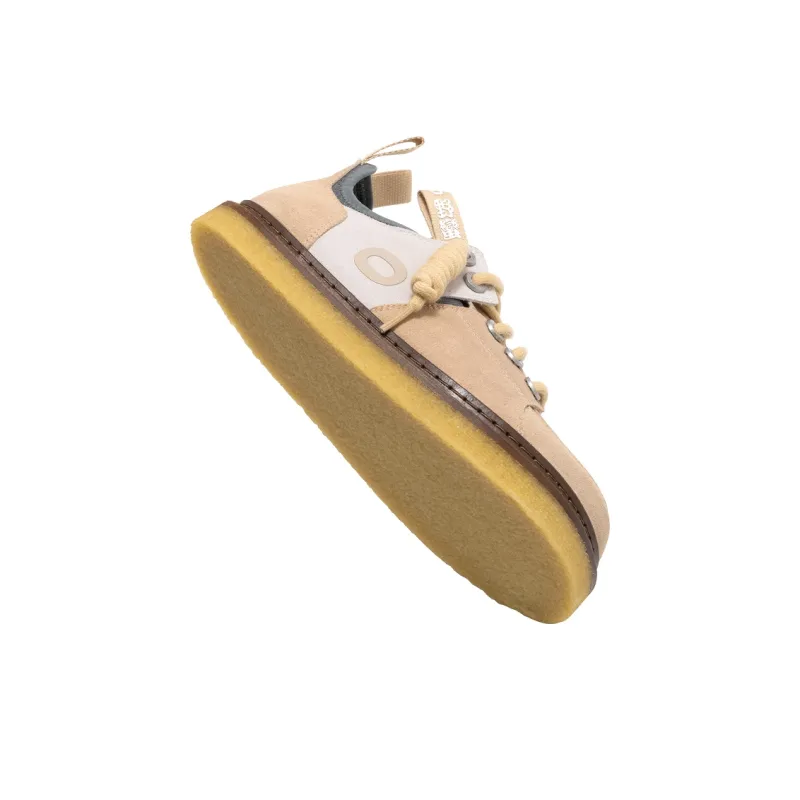 OETZI Low Top Skateboard Shoes Unisex Khaki & Light Gray-3