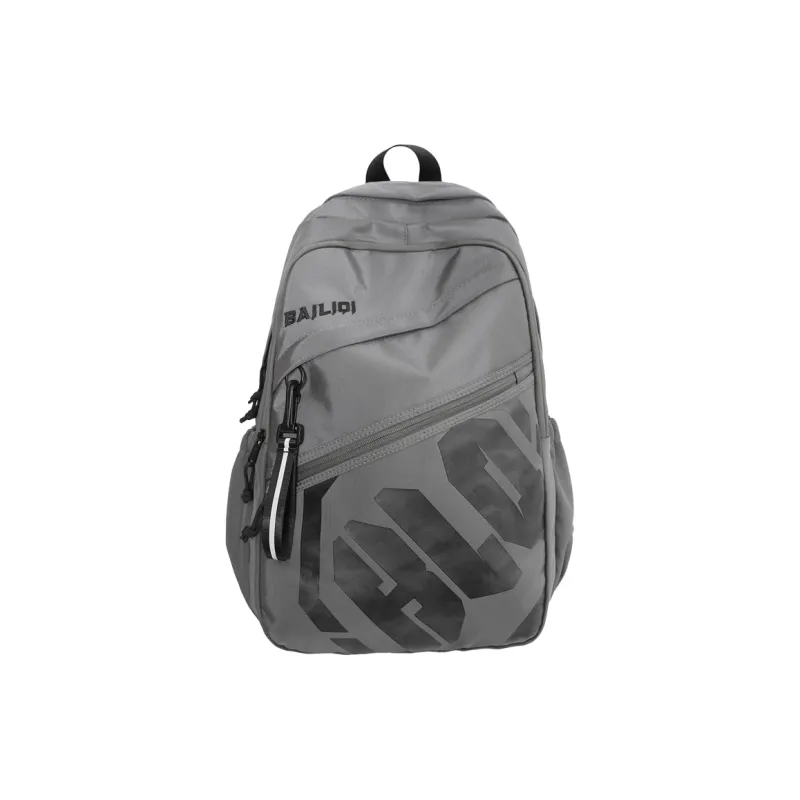 Deli Bear Nylon Backpack Regular Unisex Black/Dark Gray/Light Gray/Green/Khaki/Jasper-19
