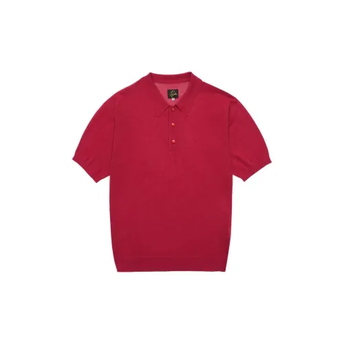 Needles Polo Shirts Men Red