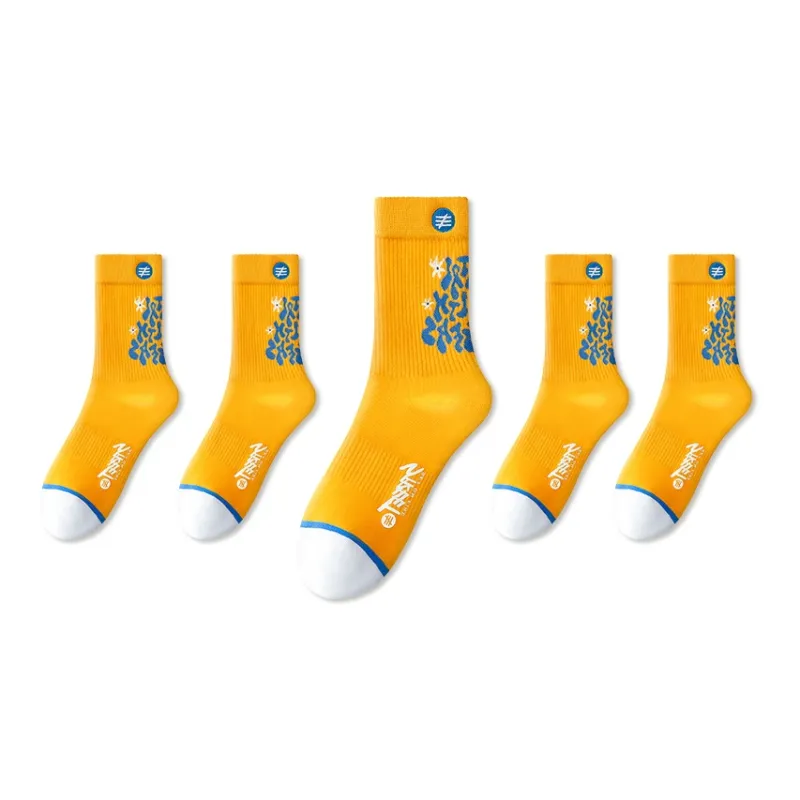 LUOLIAN Mid Calf Socks Women's 5 Pack-8