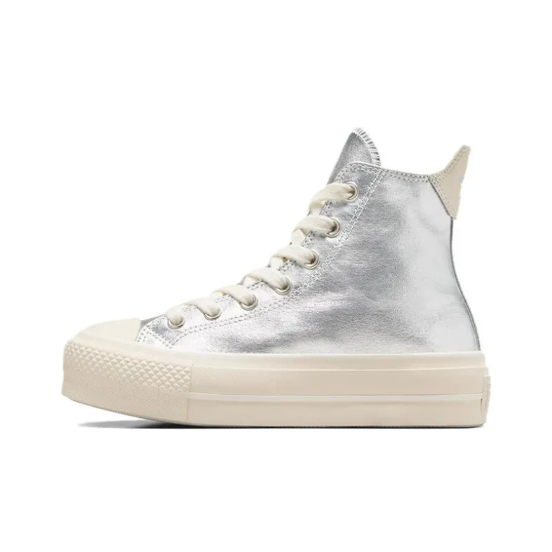 Converse Women's Chuck Taylor All Star Lift High 'Metallic Pure Silver' Women's-0
