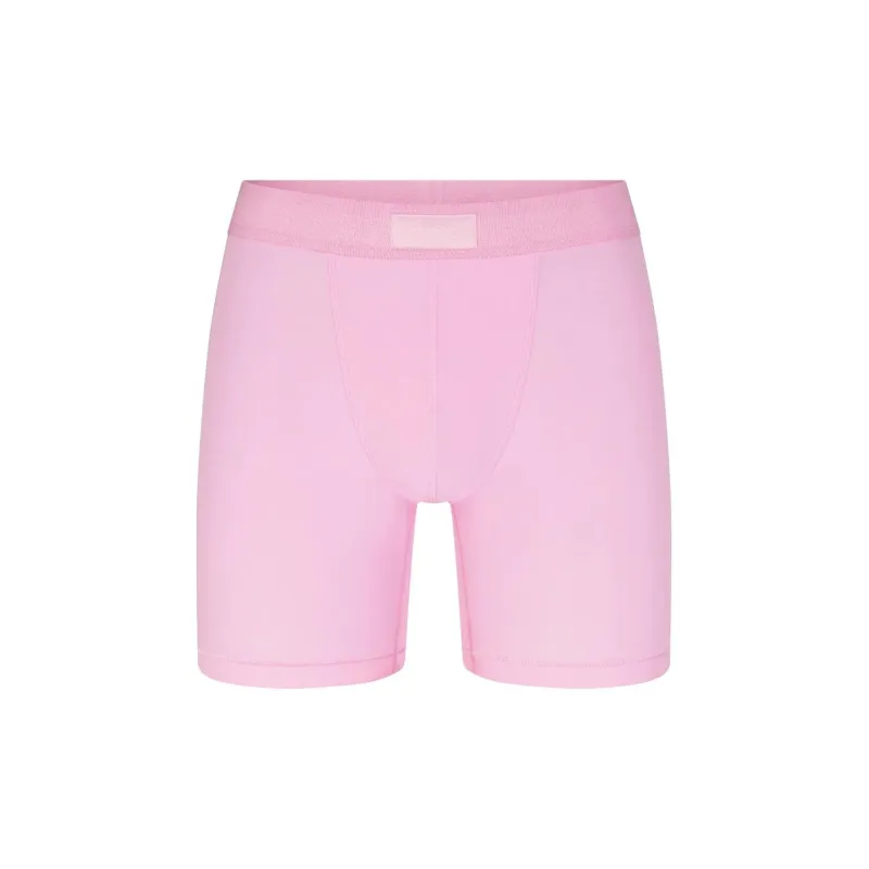 SKIMS Valentine's Day Collection COTTON MENS 5' BOXER BRIEF Underpants Men's 1 Pack BUBBLE GUM/Bubble Gum-0