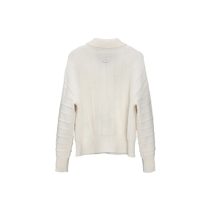 Fstudio Cardigan Sweater Coat Women's White-1