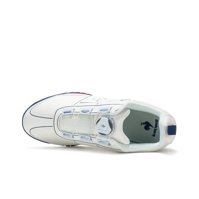 Le Coq Sportif Cushioning, Slip Resistant, Abrasion Resistant, Waterproof Coverage Low Top Cycling Shoes Unisex White-1