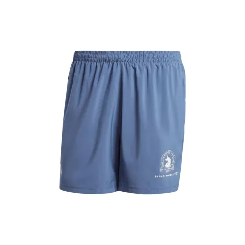 Adidas Boston Marathon Casual Shorts Men Ink Blue