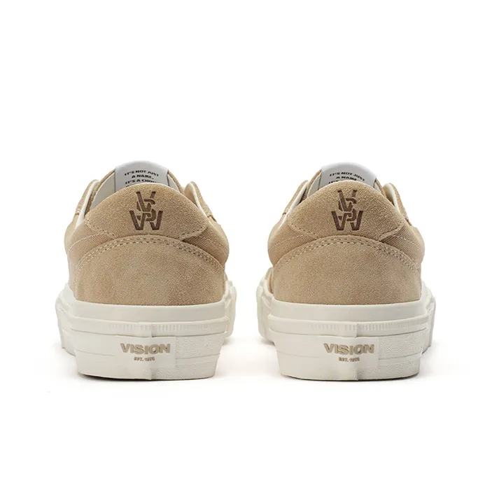 Vision Street Wear Flat Top Low Top Skateboard Shoes Unisex Milk Tea Brown-4