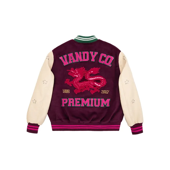 Vandy The Pink Baseball Jacket Unisex Fuchsia-1