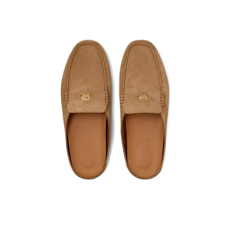 VERSACE MEDUSA BIGGIE Series Odor Resistant Closed Toe Slippers Men's Brown-4