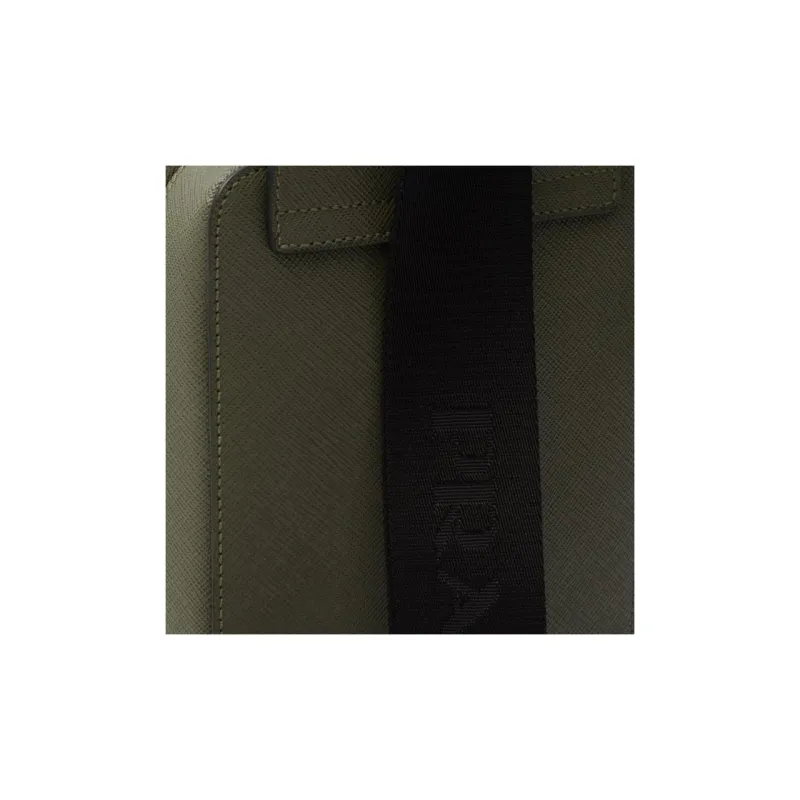 PRADA Saffiano Leather Shoulder Bag Crossbody Bag Sling Bags Men's Green-4