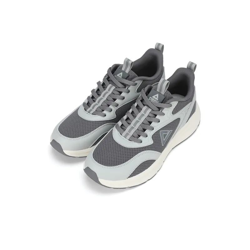 PEAK Taichi Technology Anti Slip Wear Resistant Low Top Running Shoes Men's Gray-3