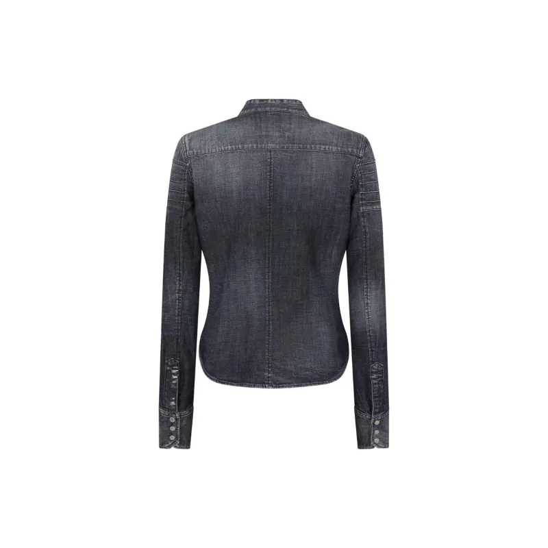 DSQUARED 2 Distressed effect Denim Shirt-1