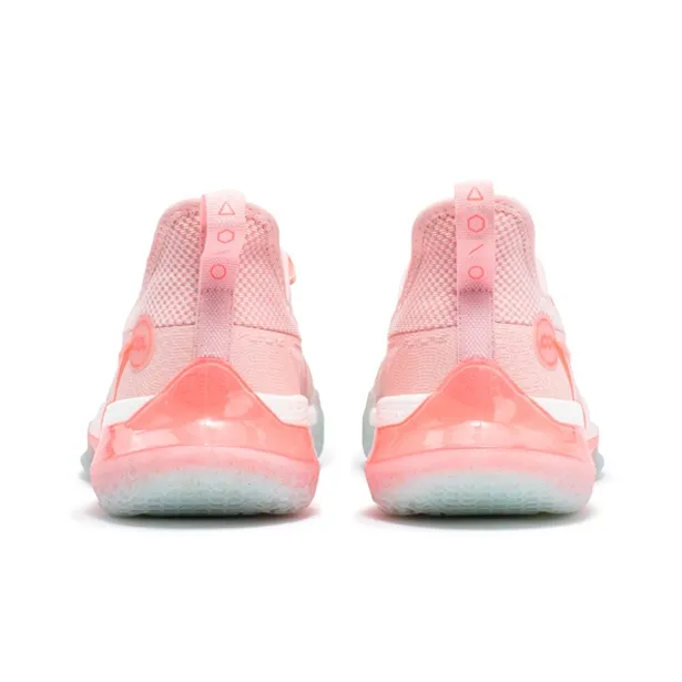 361° Big 3 Future The People Are Very Good Cushioning Anti-Slip And Wear-Resistant Low-Top Basketball Shoes Men's Pink-3