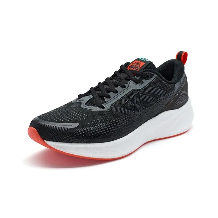 China Post x XTEP Tancheng Lite Cushioned Slip Resistant Low Top Running Shoes Men's Black Red-1