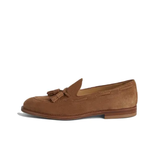 Brunello Cucinelli Tassel-embellished Suede Loafers