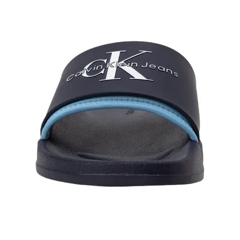 CALVIN KLEIN Slide Slippers Men's Deep Sea Blue-2