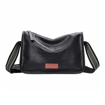LARTIGENT Cow Leather Shoulder Bag Small Crossbody Bag Crossbody Bag Regular Men's Black