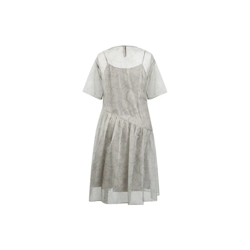 THE SEA LIFE Short Sleeved Dress Women's Shimmer Green-1