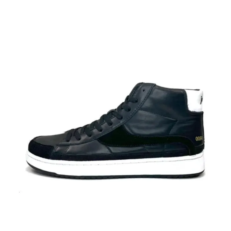 JACLAR Abrasion Resistant Slip Resistant Shock Absorbers High Top Skateboard Shoes Unisex Black-0