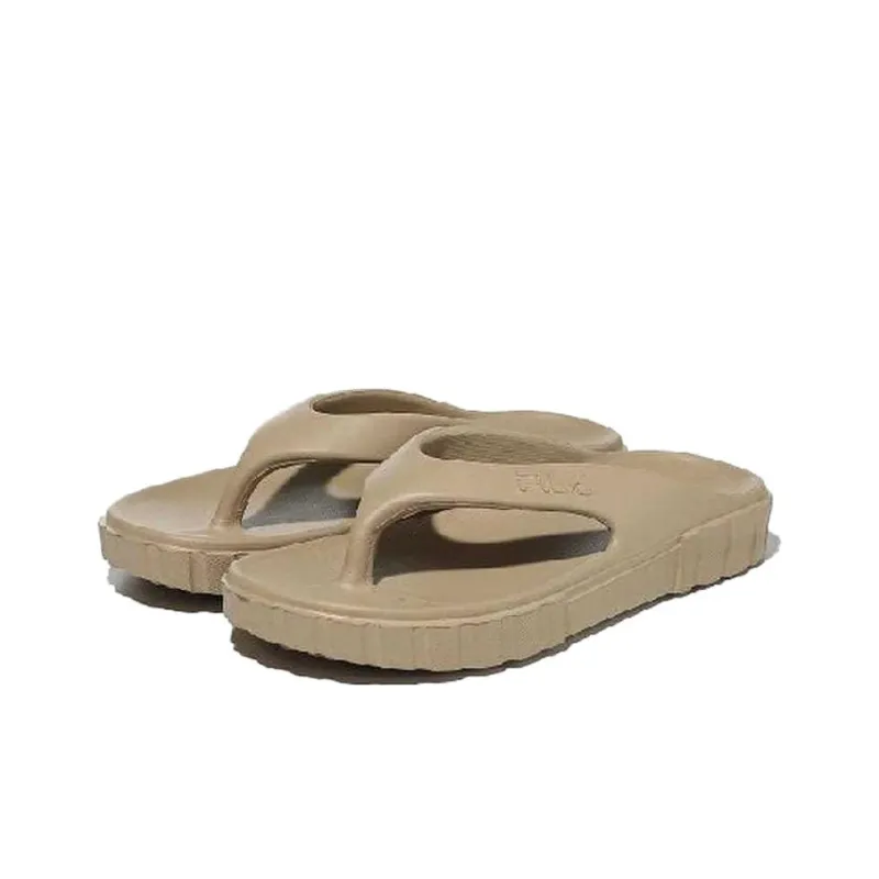 FILA Sandblasting Song Flip Flops Men's Brown-1